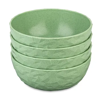 Club碗 Ø16.2cm 4件装 生物循环热塑性塑料 - 自然叶绿 - Koziol
