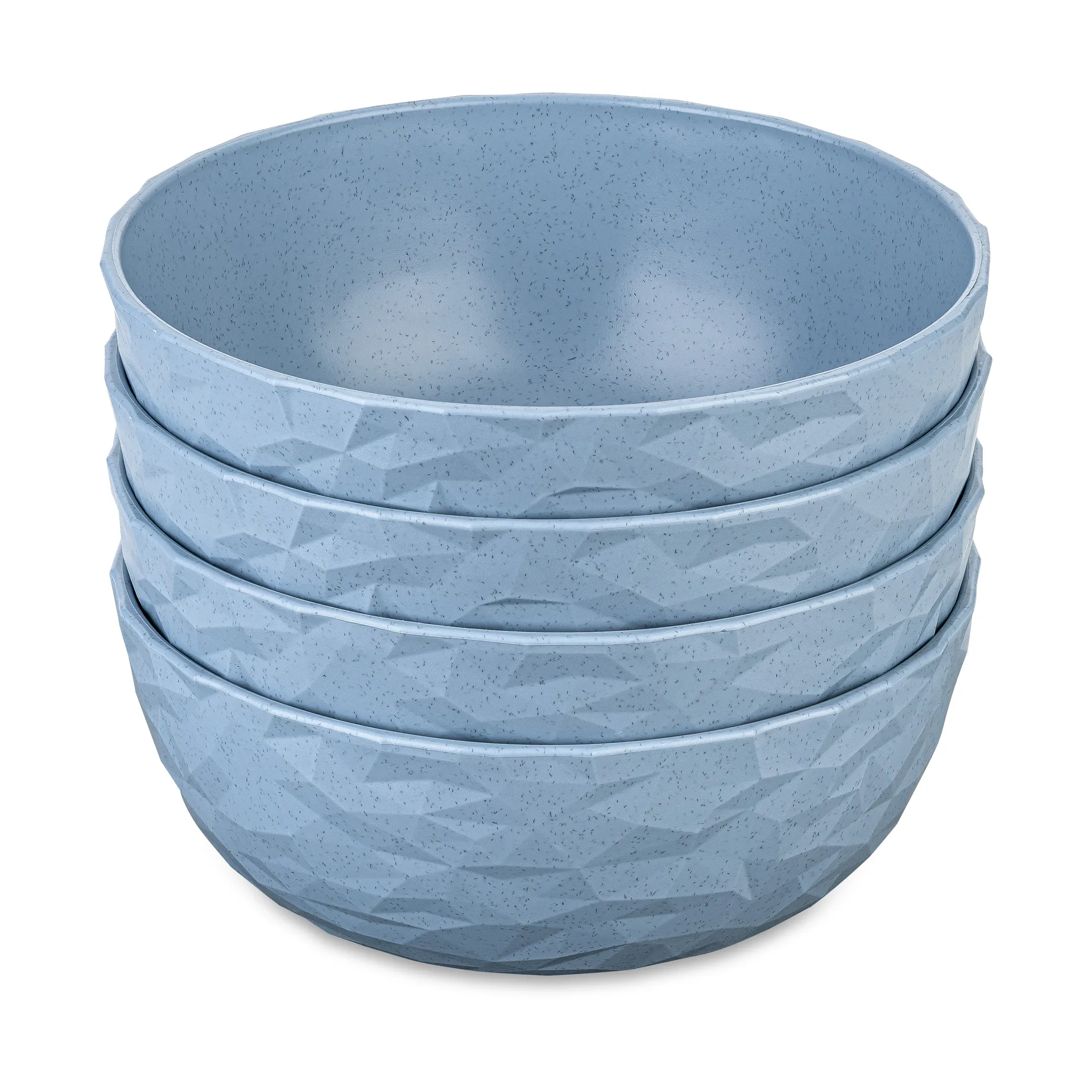 Club碗 Ø16.2cm 4件装 生物循环热塑性塑料, 自然花蓝 Koziol