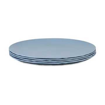 Club 盘子 Ø26 cm 四件套装 biocircular thermoplastic - Nature flower 蓝色 - Koziol