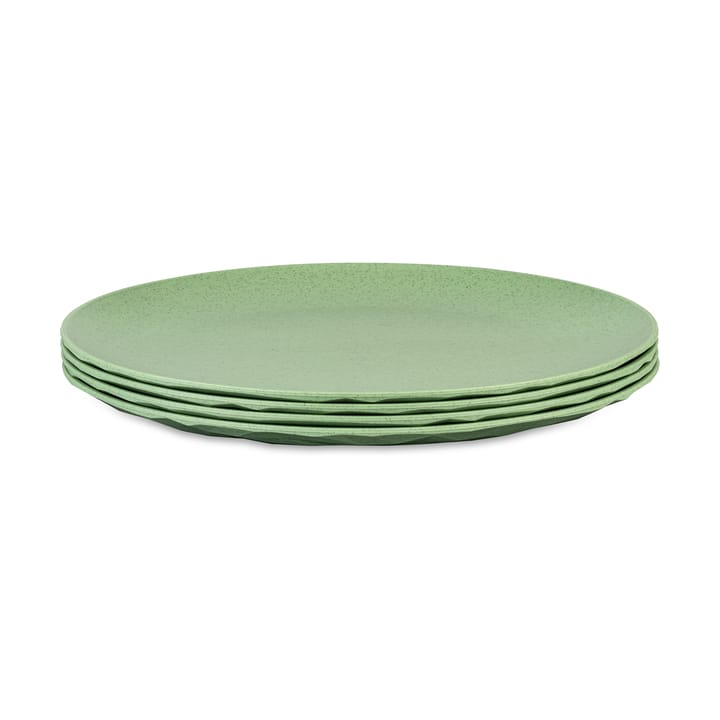 Club 盘子 Ø26 cm 四件套装 biocircular thermoplastic - Nature leaf 绿色 - Koziol