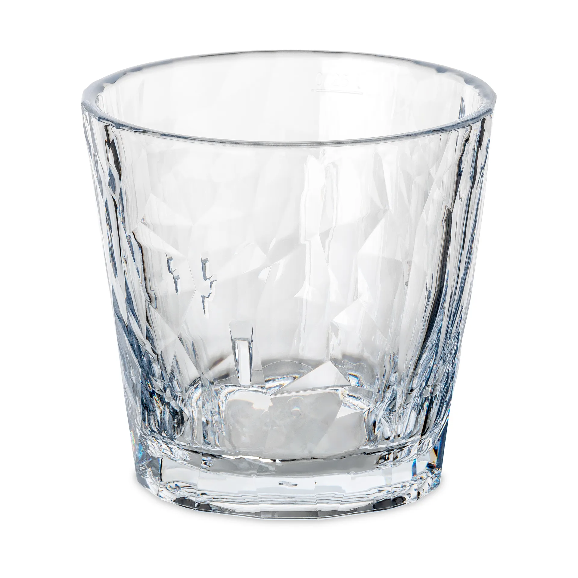 Club No. 22塑料平底杯 250ml 2件装, 晶透 Koziol