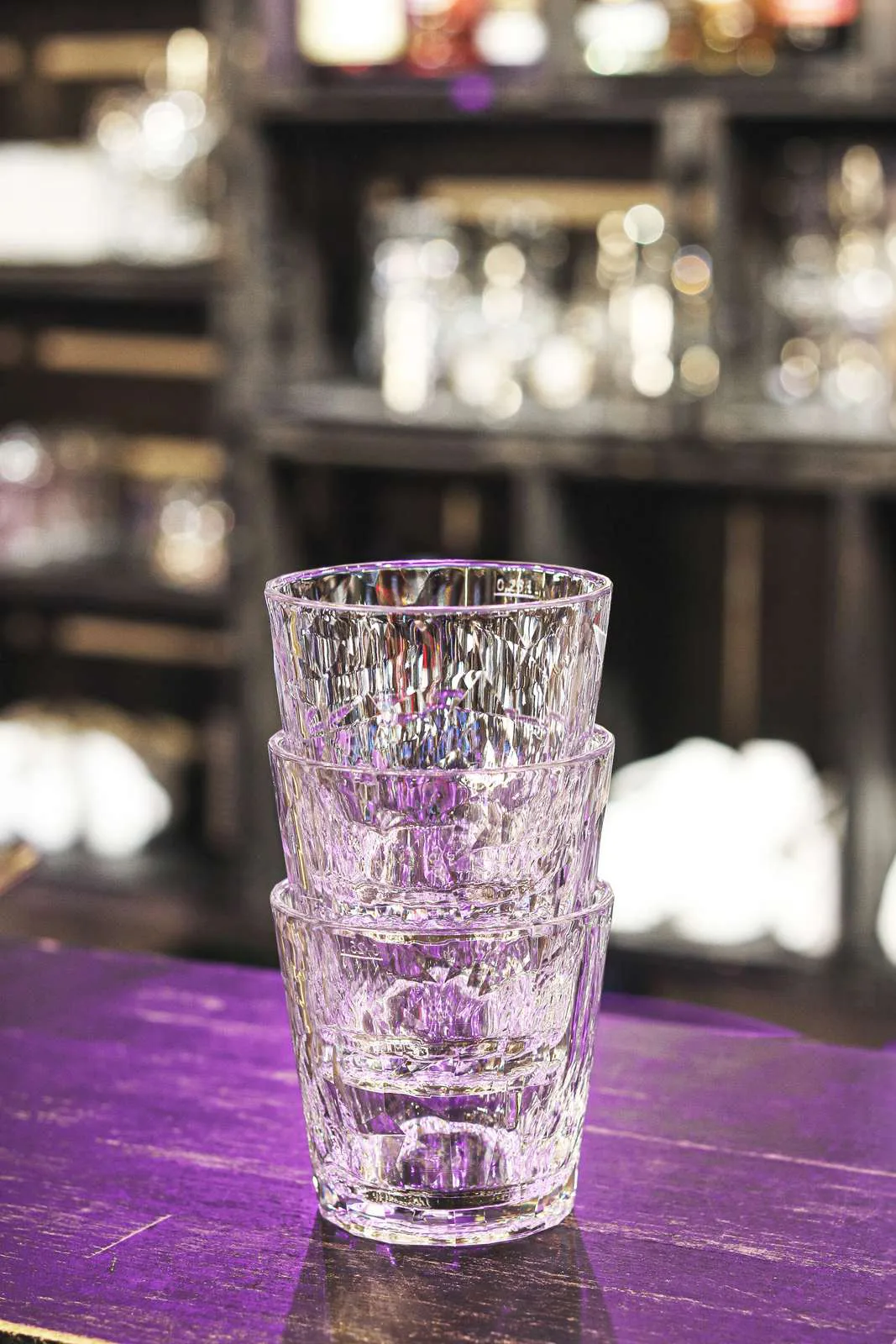 Club No. 22塑料平底杯 250ml 2件装, 晶透 Koziol