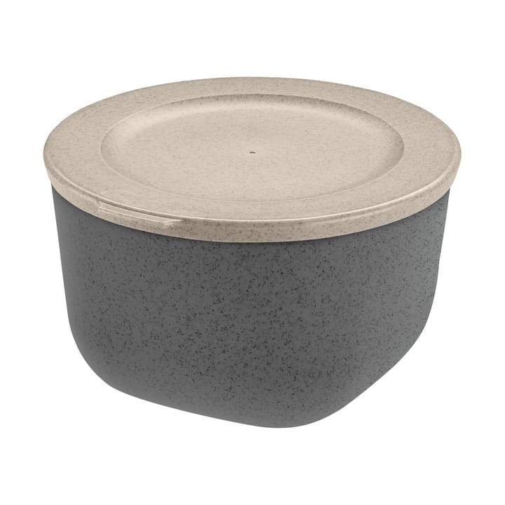 Connect 碗 （含盖子） 1 L biocircular thermoplastic - Nature 白蜡木 灰色 - Koziol