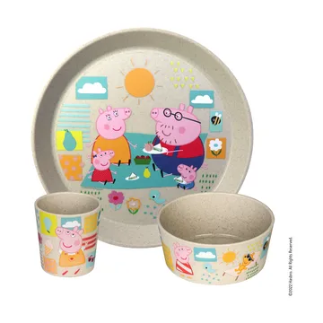 Connect儿童餐具 3件 - 格丽塔小猪主题 - Koziol