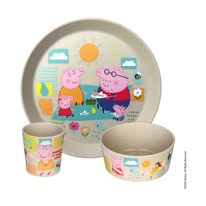 Connect儿童餐具 3件 - 格丽塔小猪主题 - Koziol