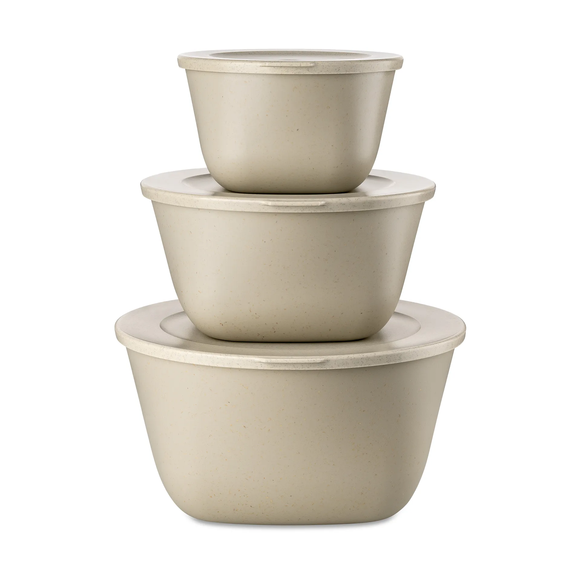 Connect Stockholm 碗 （含盖子） set of 3, Natural desert sand Koziol