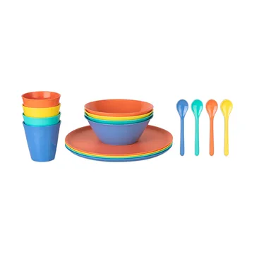 Nora Lollipop tableware 套装 16件 - 彩色 - Koziol