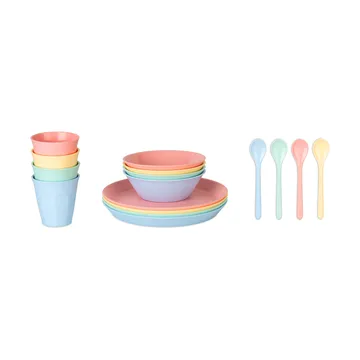 Nora Macarons dinnerware 套装 16件 - 彩色 - Koziol