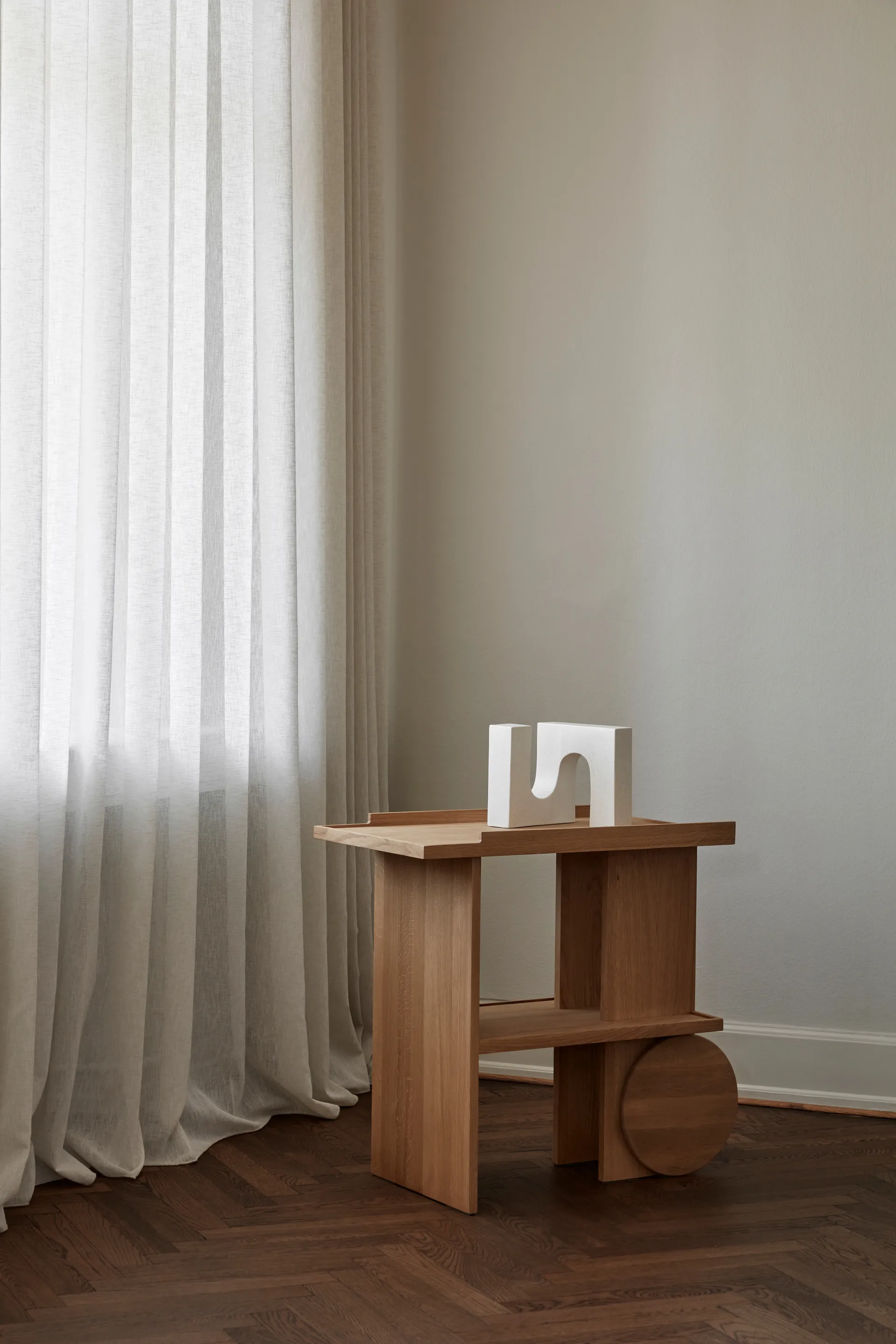 Axis 小边桌 42x80 cm, Warm 漆橡木 Kristina Dam Studio