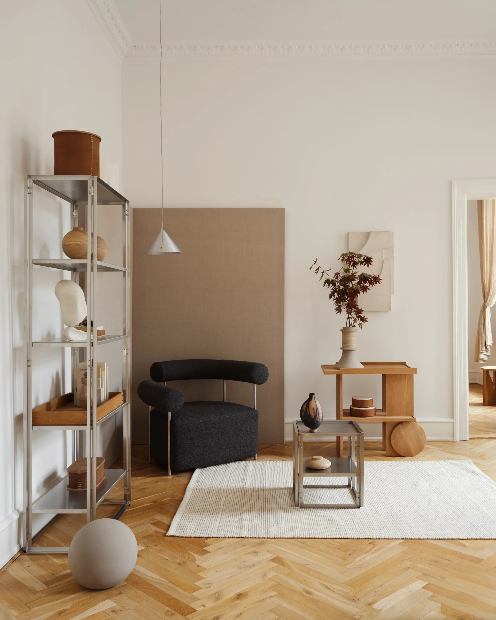 Axis 小边桌 42x80 cm, Warm 漆橡木 Kristina Dam Studio