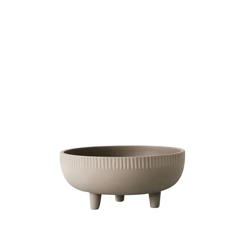Bowl 北欧简约风格陶瓷碗, 灰色化妆土_中号 Kristina Dam Studio