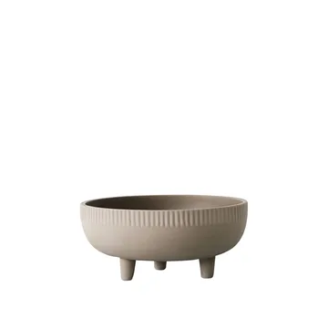 Bowl 北欧简约风格陶瓷碗 - 灰色化妆土_中号 - Kristina Dam Studio