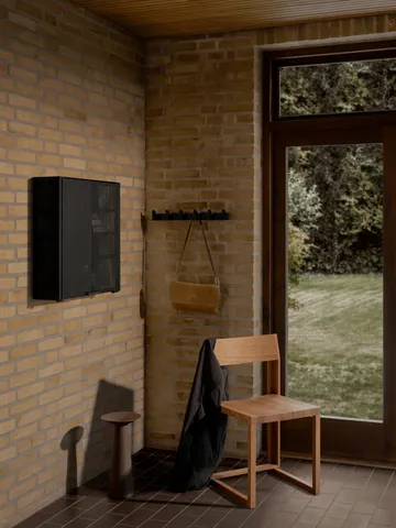 Column coat rack 49 cm - 黑色 stained 自然木色 - Kristina Dam Studio