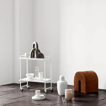 Curved 蒲团 - 皮革_黑色 - Kristina Dam Studio