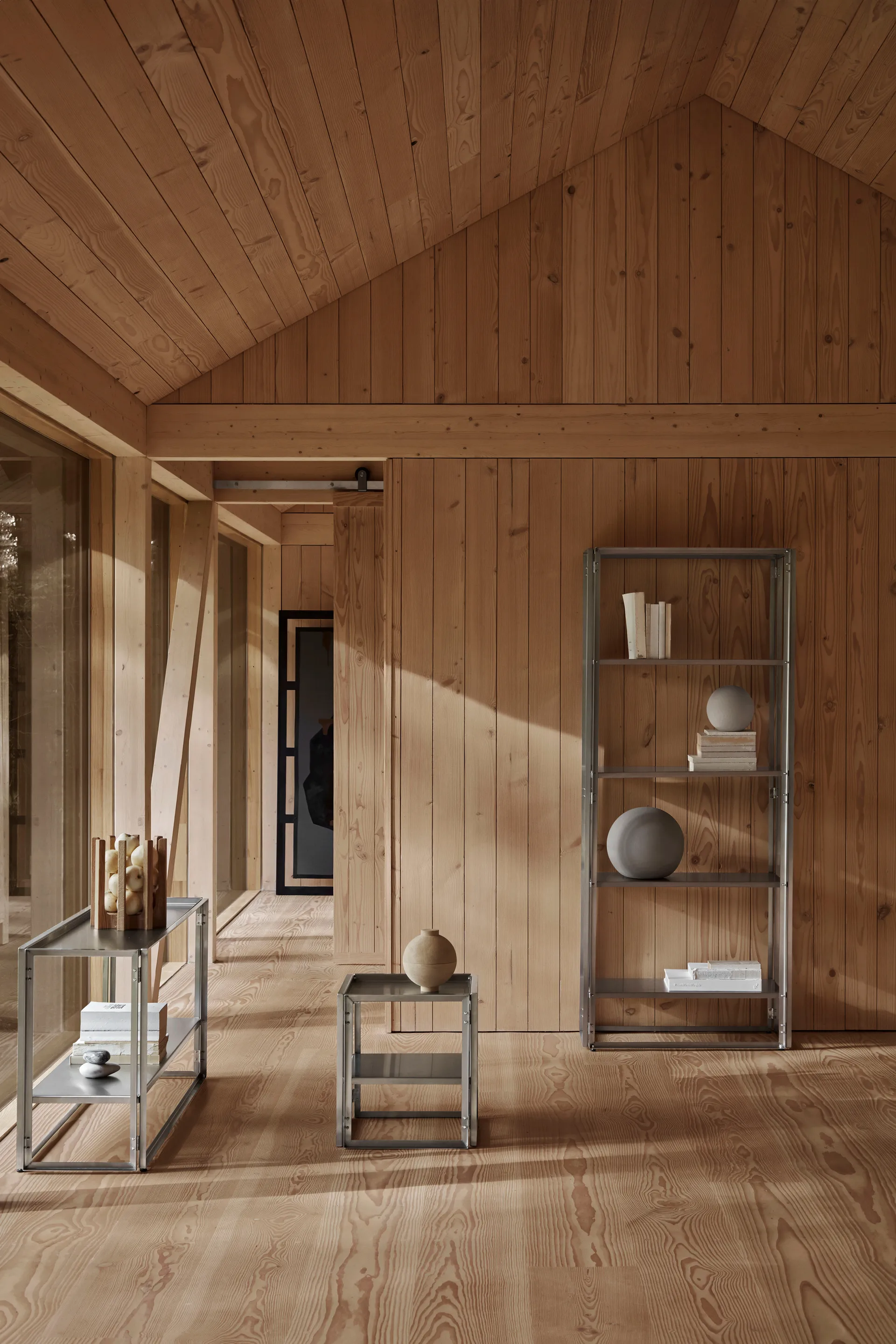 Foldable 小边桌 40x40 cm, Brushed 不锈钢 Kristina Dam Studio