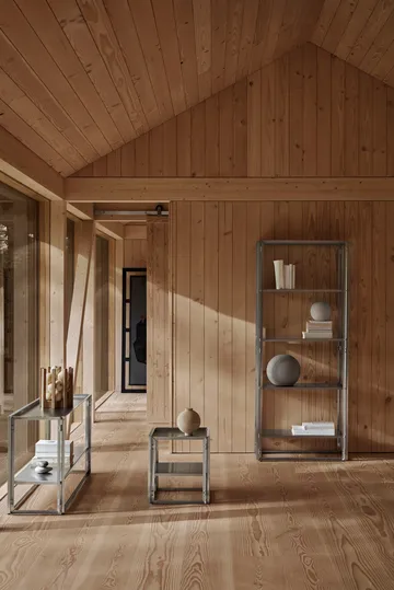 Foldable 小边桌 40x40 cm - Brushed 不锈钢 - Kristina Dam Studio