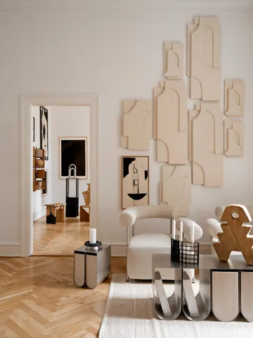 Serif Relief wall 装饰 S - 米白色 - Kristina Dam Studio