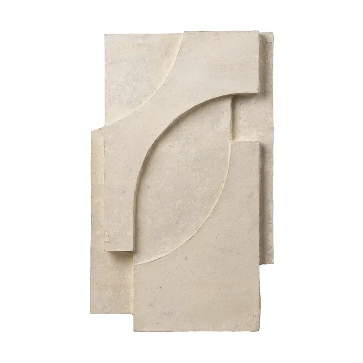 Serif Relief 墙面装饰 中号 - 米白色 - Kristina Dam Studio