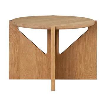 Simple 咖啡桌 Ø52cm - 暖色调涂漆橡木 - Kristina Dam Studio