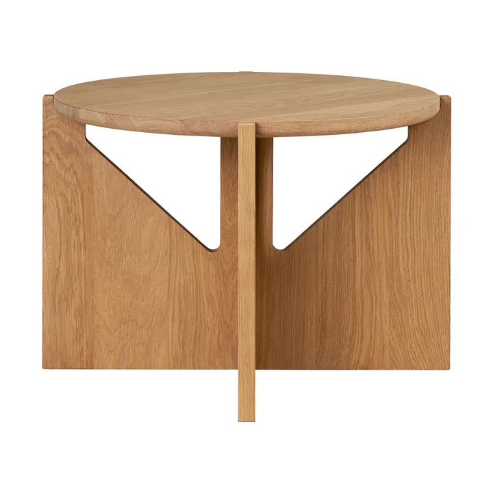 Simple 咖啡桌 Ø52cm - 暖色调涂漆橡木 - Kristina Dam Studio
