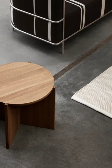 Simple 咖啡桌 Ø52cm - 暖色调涂漆橡木 - Kristina Dam Studio