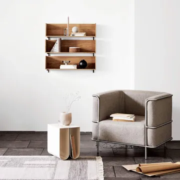 Stack 北欧简约风格壁挂置物架 - 橡木色_consoles in dark oiled walnut - Kristina Dam Studio