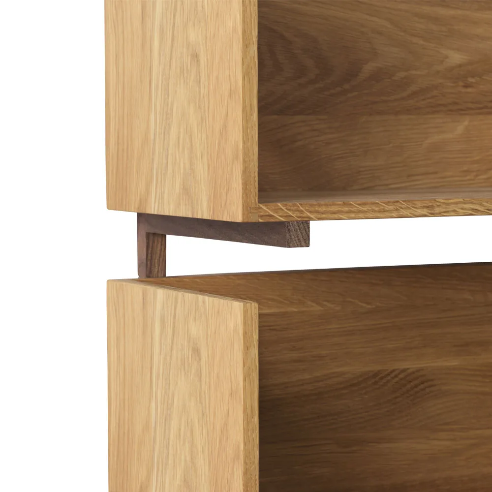 Stack 北欧简约风格壁挂置物架, 橡木色_consoles in dark oiled walnut Kristina Dam Studio