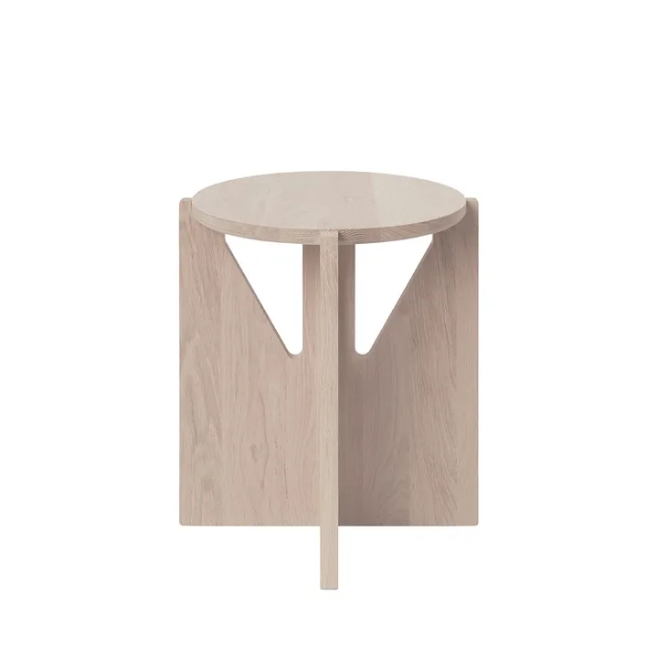 Stool 圆形凳 - 橡木色, Ø36x42 cm - Kristina Dam Studio