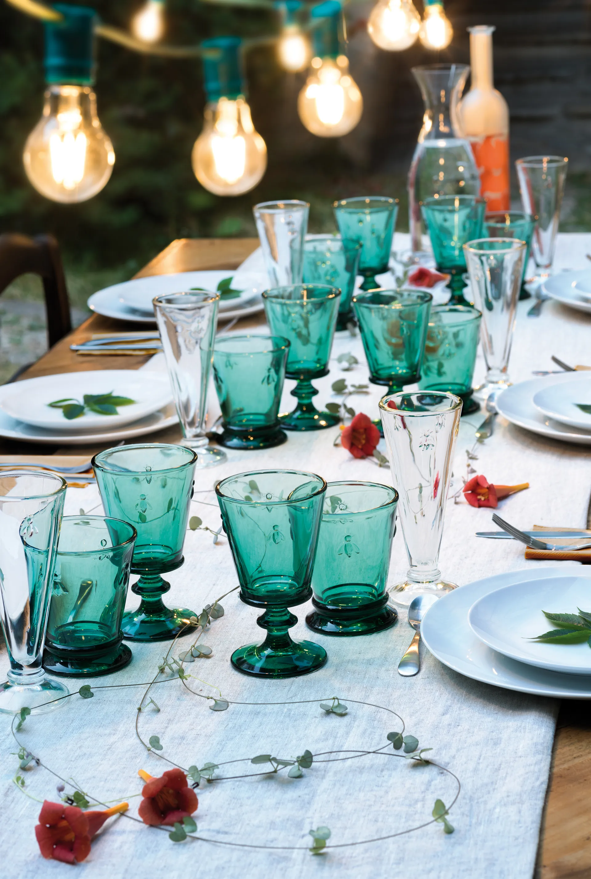 Abeille 红酒杯 24 cl 六件套装, Emerald green La Rochère