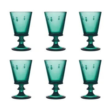 Abeille 葡萄酒杯 240ml 6只装 - 祖母绿色 - La Rochère