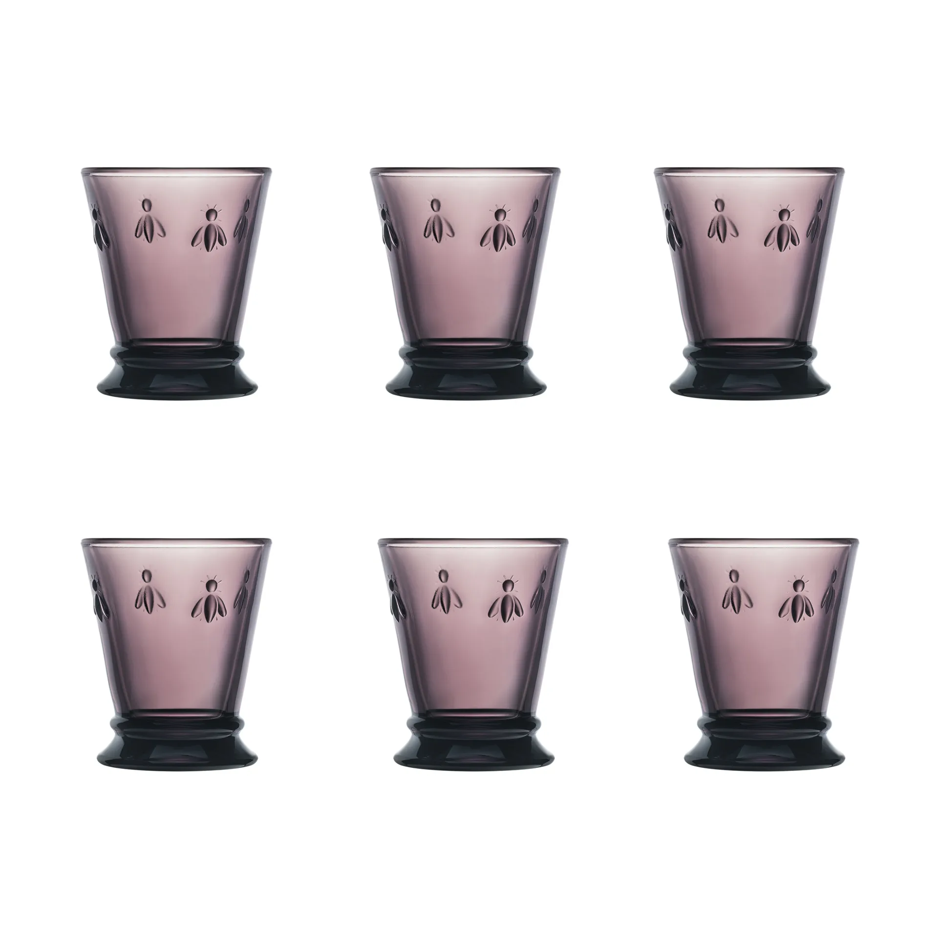 Abeille 水杯 260ml 6只装, 深紫色 La Rochère