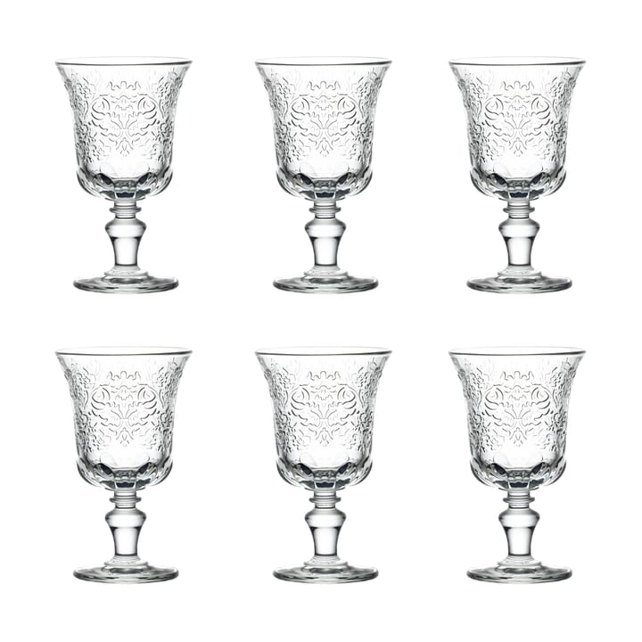 Amboise 红酒杯 26 cl 六件套装 - Clear - La Rochère