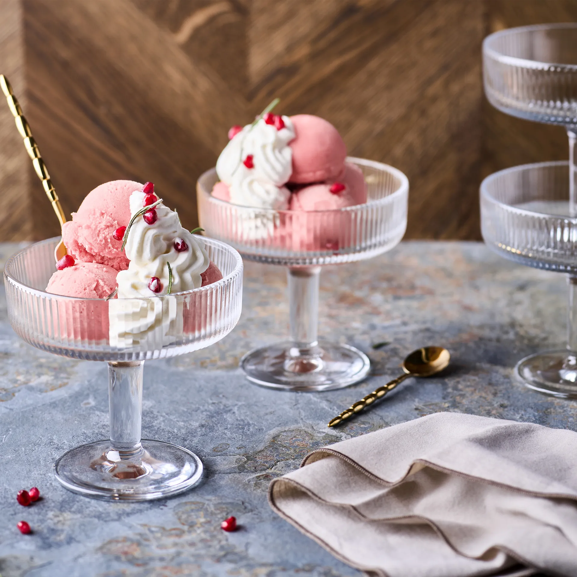 Coupe Alice dessert 碗 33 cl 六件套装, 透明 La Rochère