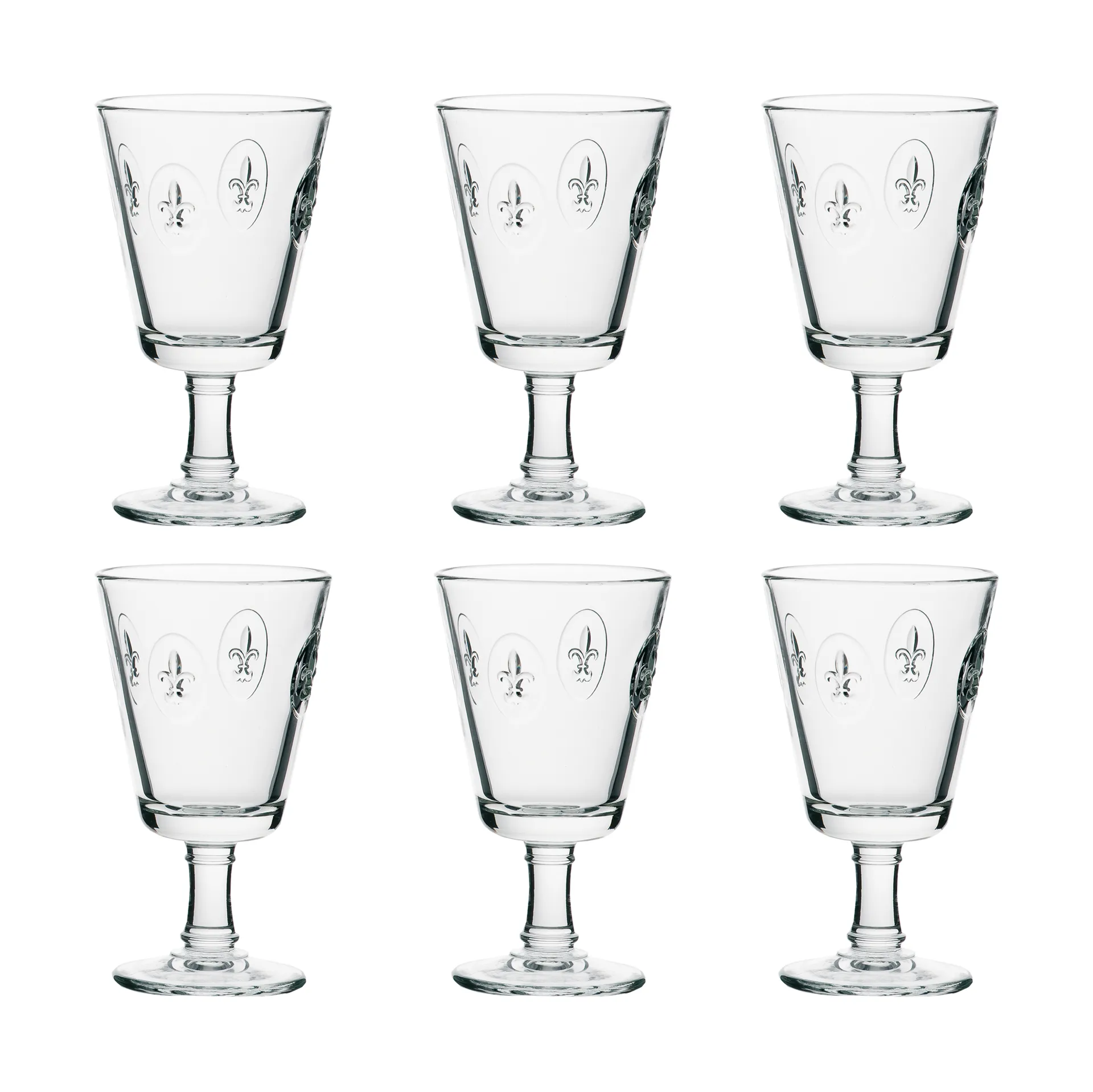 Fleur de Lys 葡萄酒杯 240ml 6只装, 透明 La Rochère
