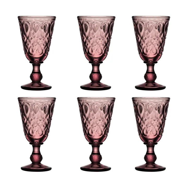 Lyonnais 葡萄酒杯 230ml 6只装 - 紫水晶色 - La Rochère