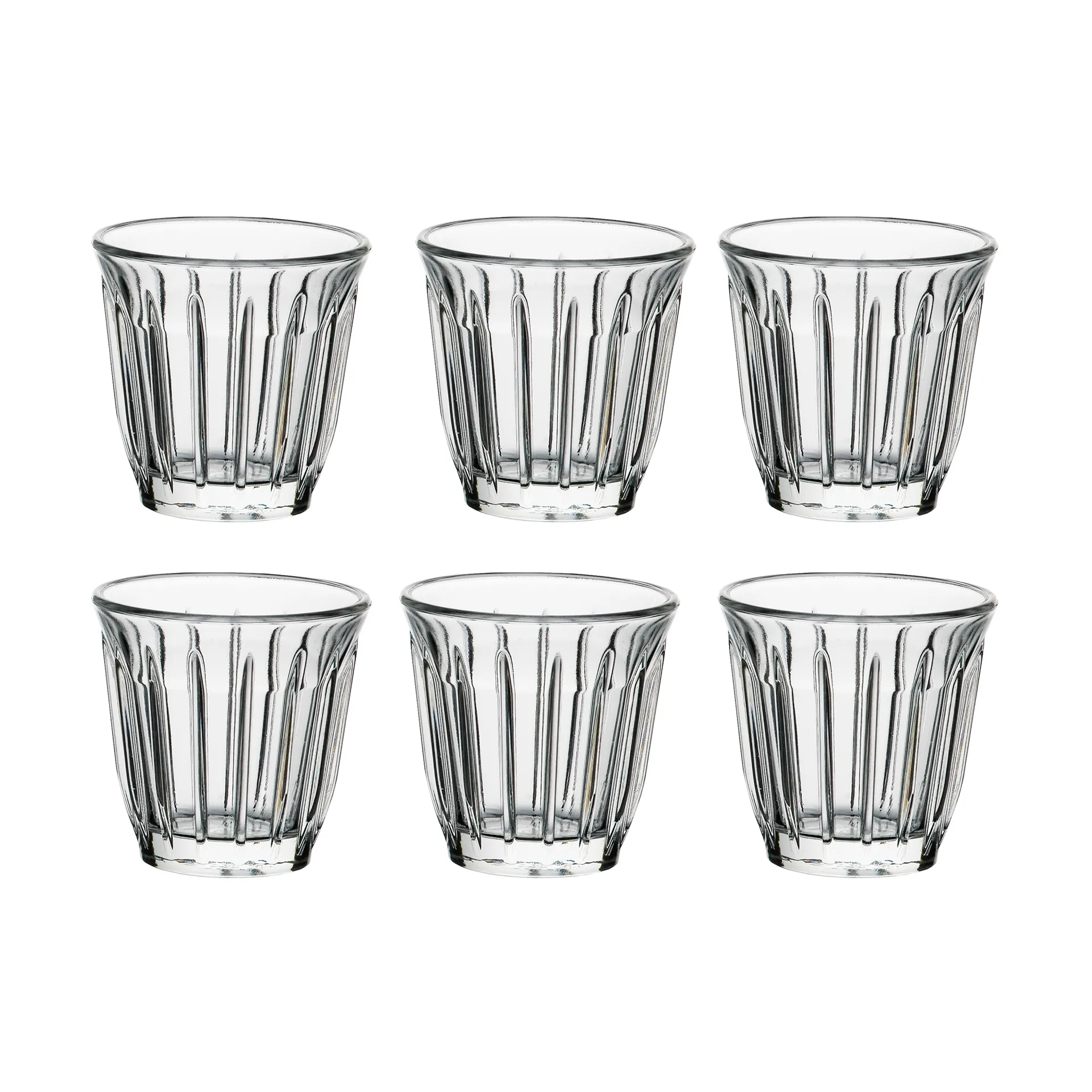 Zinc 浓缩咖啡杯 100ml 6只装, 透明 La Rochère