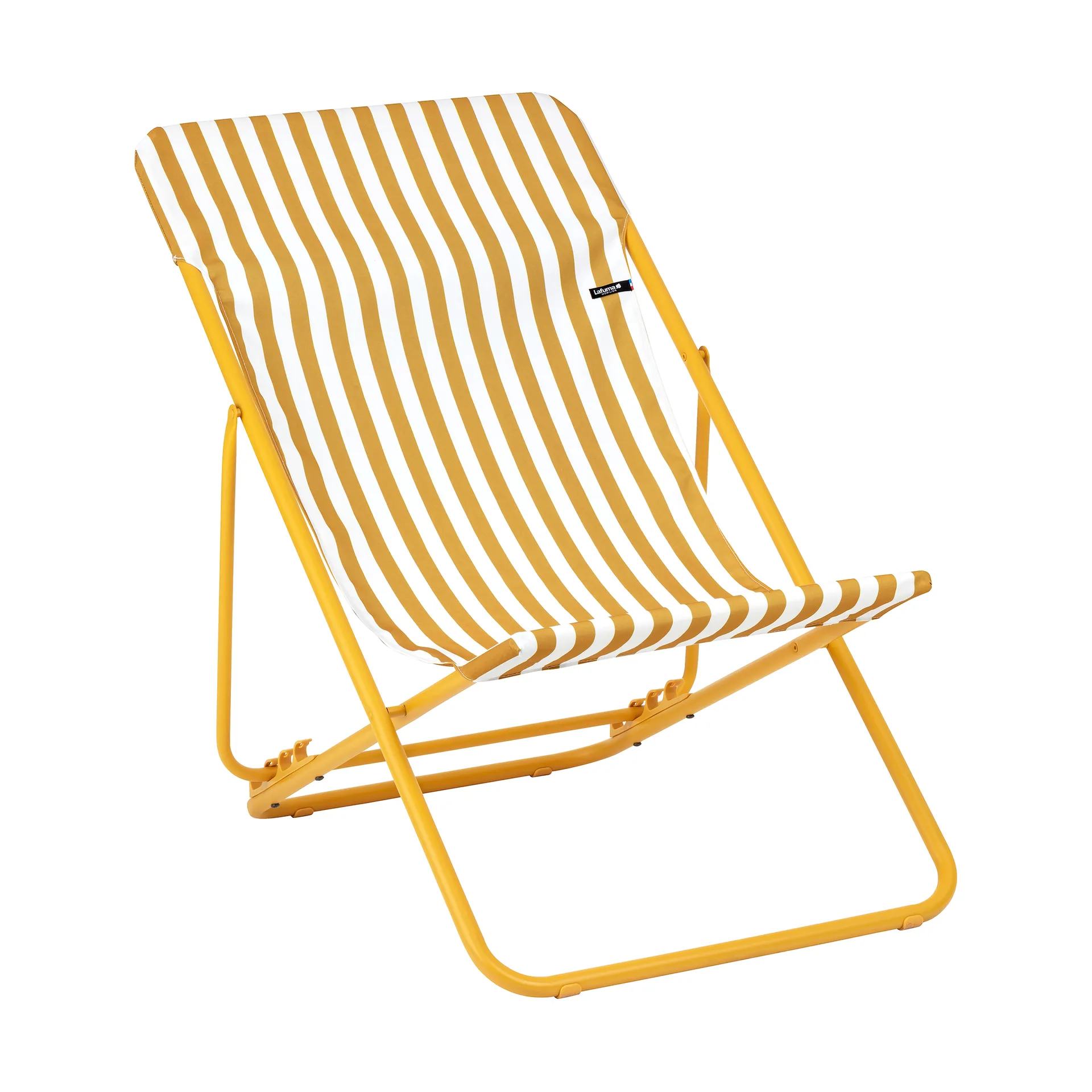 Maxi Transat sun lounger, Honey Stripes Lafuma