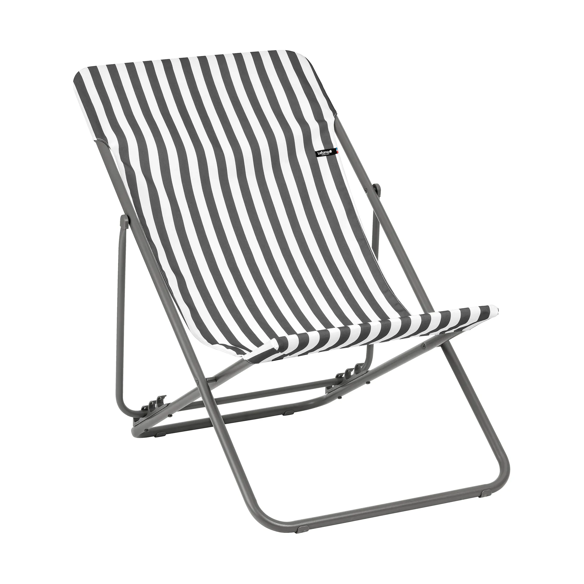 Maxi Transat sun lounger, Rayures Terre Lafuma