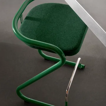 S70-3 bar 凳子 - Elmo Nordic 皮革 琥珀棕色–镀铬色 frame - Lammhults