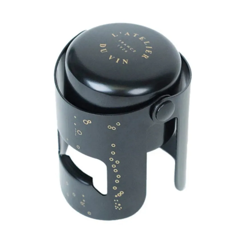 Bouchon Gard’Bulles bottle stopper, 黑色 L'Atelier du Vin