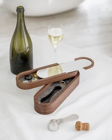 L'Atelier Sparkling香槟配件套装 - 胡桃木色 - L'Atelier du Vin
