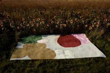 沉睡之花羊毛地毯 - 180x270cm - Layered