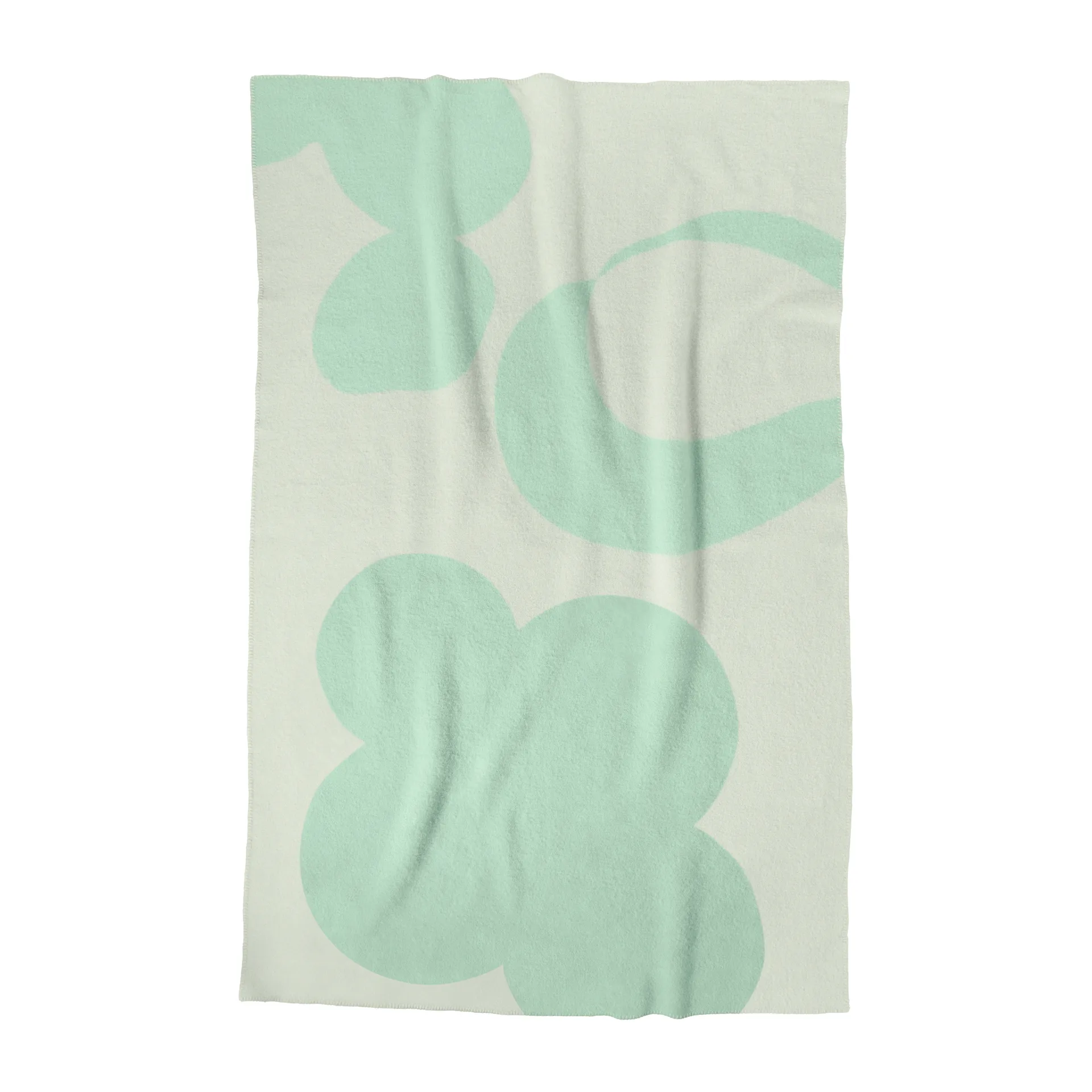 Anemone 羊毛毯子 130x200 cm, 绿色 Layered