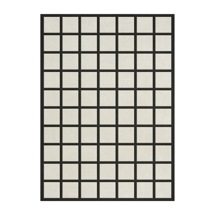 Avenue格子骨色羊毛地毯 - 白色_180x270cm - Layered