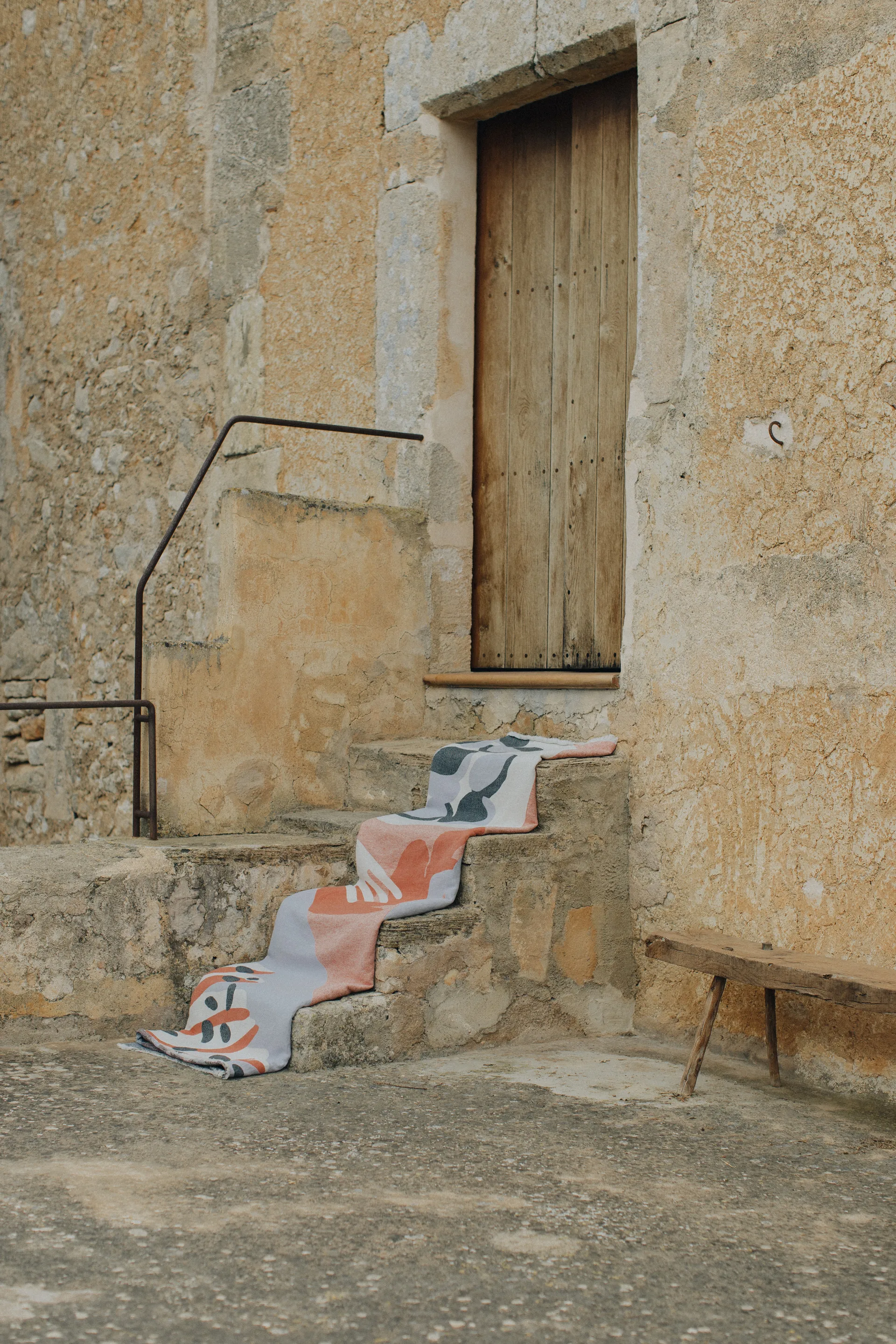 Boqueron 棉毯子 130x220 cm, Red Layered