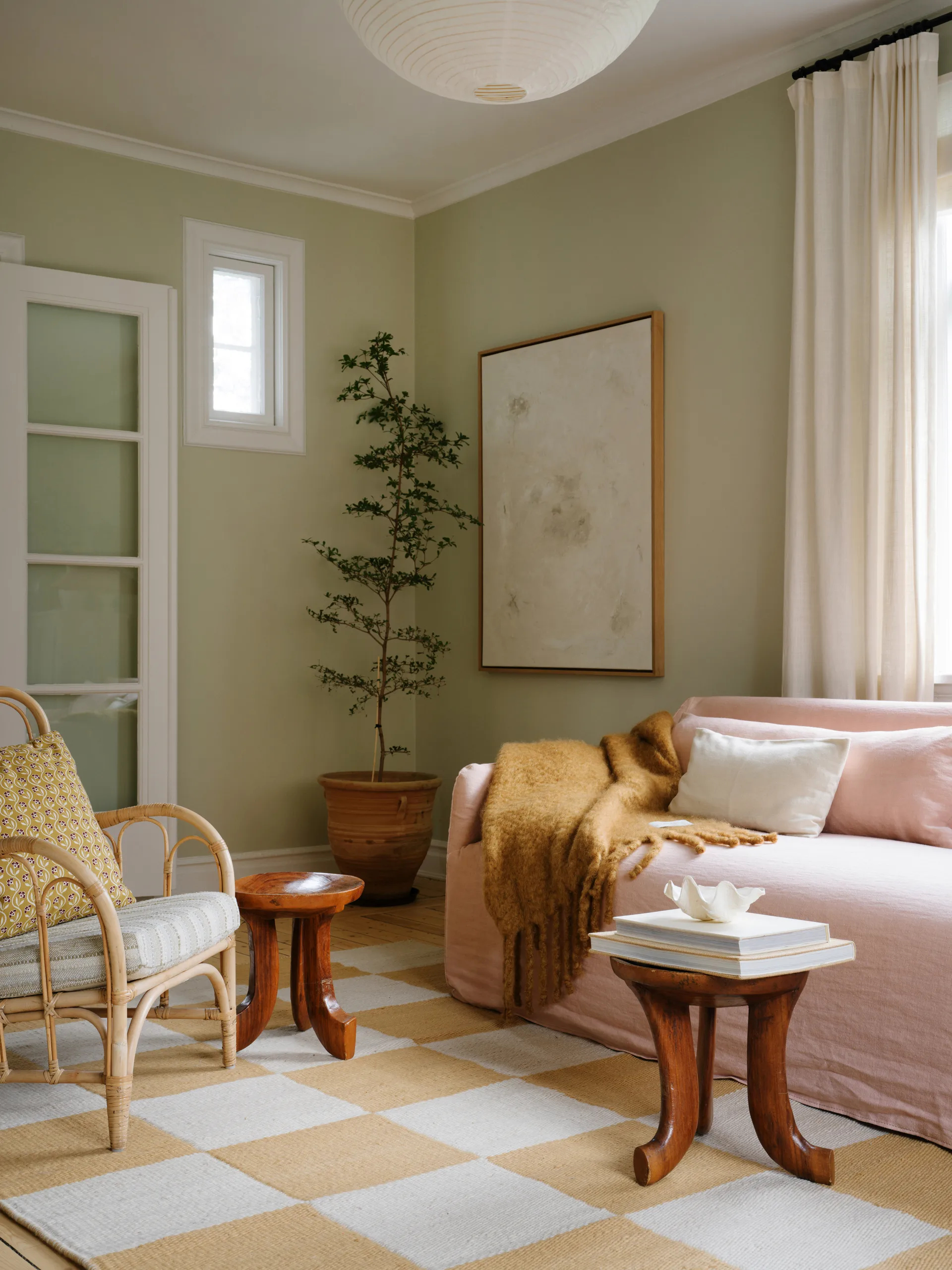 Chess 羊毛地毯, Harvest 黄色, 140x200 cm Layered