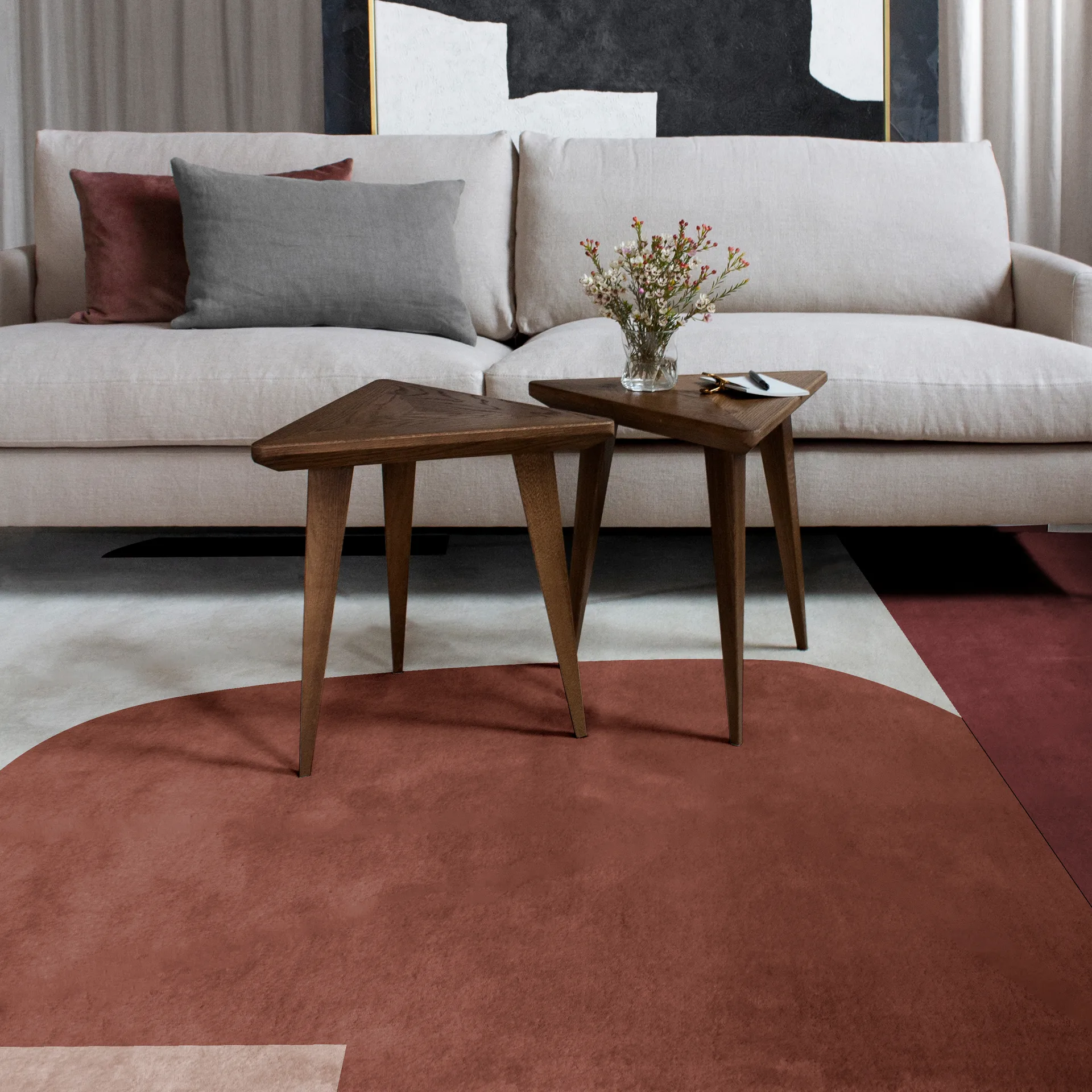 Cloudberry 羊毛地毯, 180x270 cm Layered