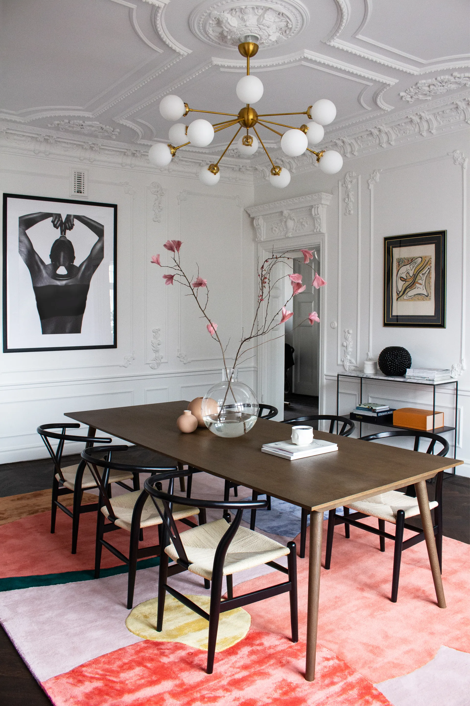 Flower Field 羊毛地毯 180x270 cm, 粉色 Layered