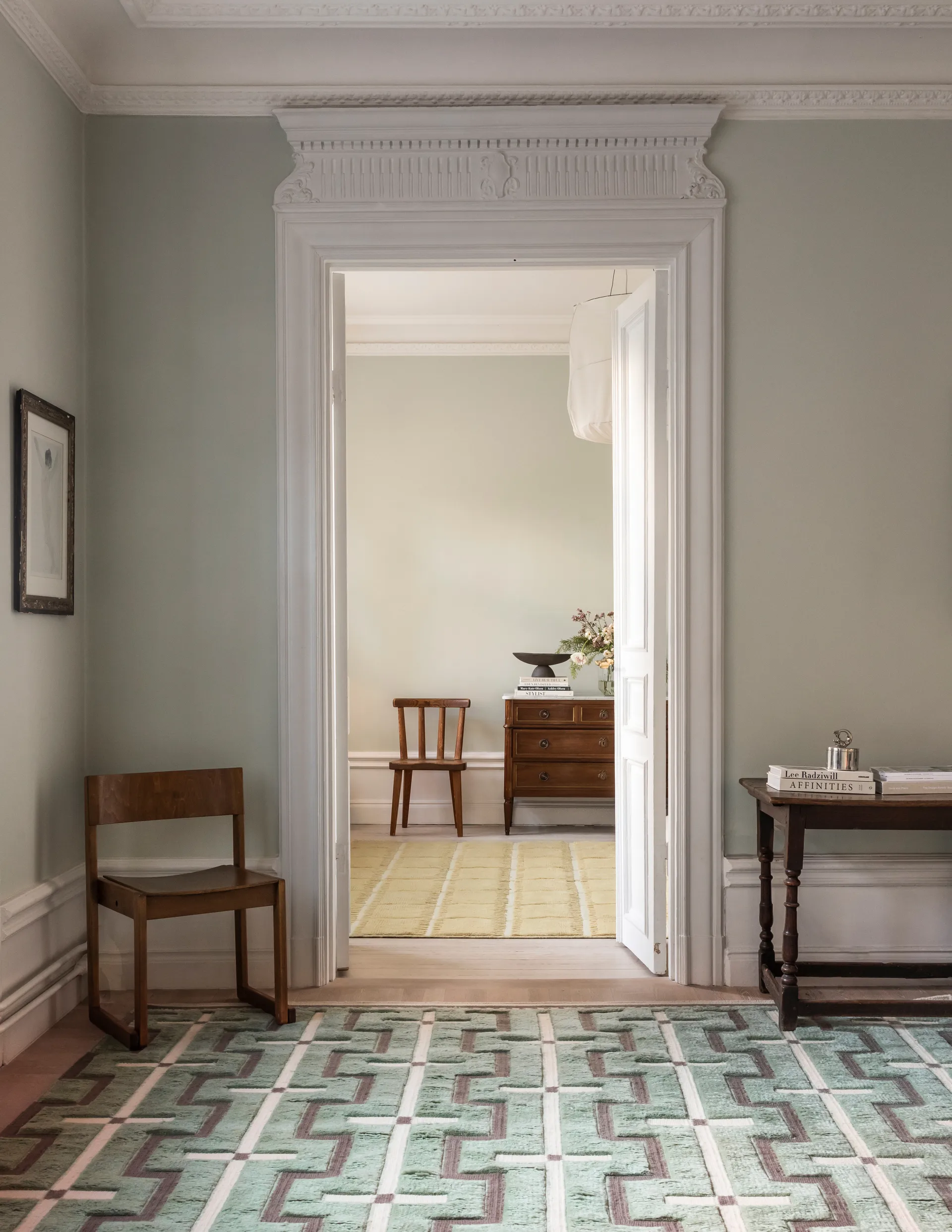 Johanna 羊毛 地毯, Sage. 180x270 cm Layered