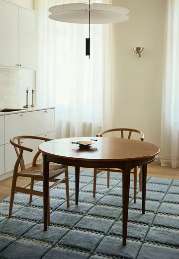 Lilly 羊毛 地毯 - 蓝色, 180x270 cm - Layered